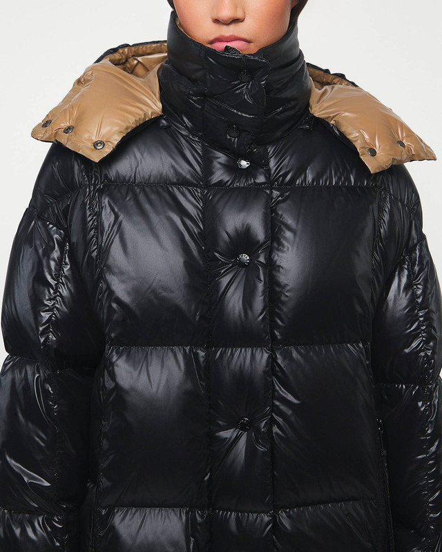 Moncler Jacka Parnaiba Long Coat Svart MONCLER 1 (S)