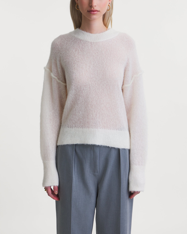 Dagmar Sweater Brushed Alpaca Knit Offwhite XL
