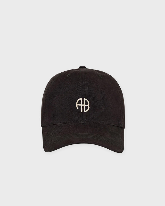 Anine Bing Cap Jeremy Baseball Logo Vintage black ONESIZE