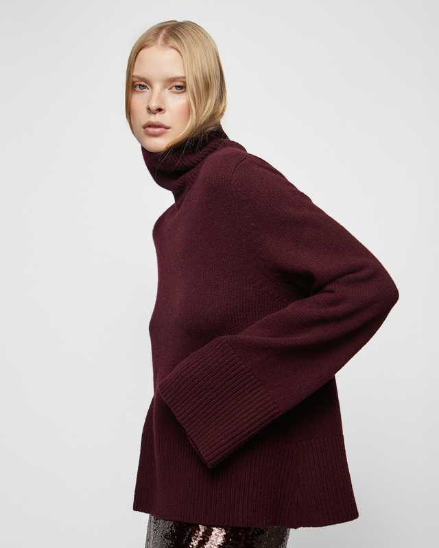 Wakakuu Icons Sweater Uma Wool Cashmere Burgundy  S