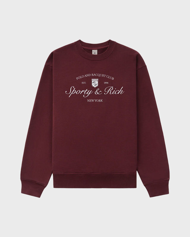 Tröja Syracuse Embroidered Bordeaux