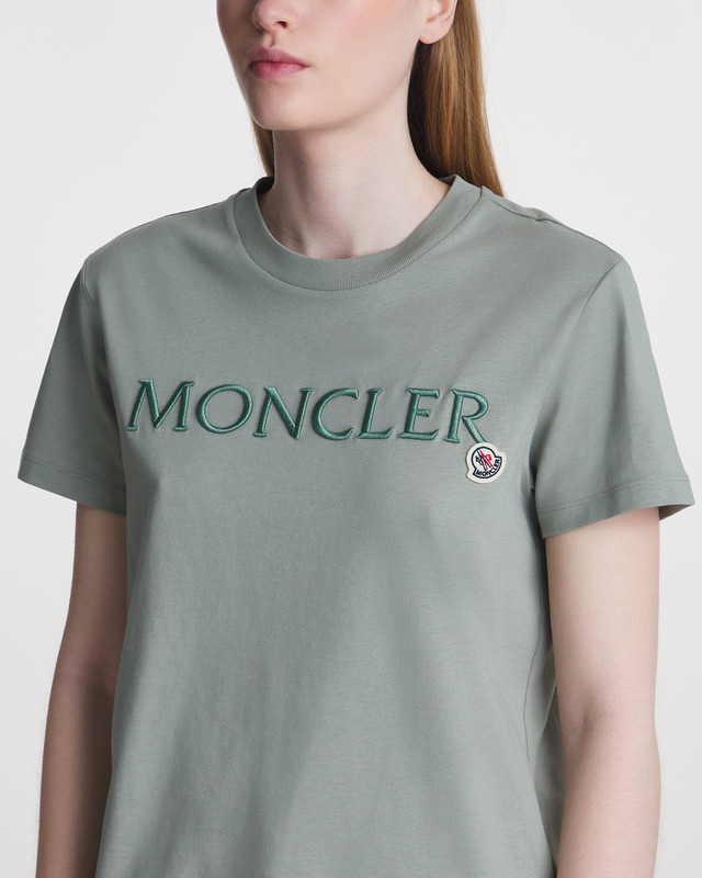 Moncler T-Shirt Maglia Maniche Corte Green XS