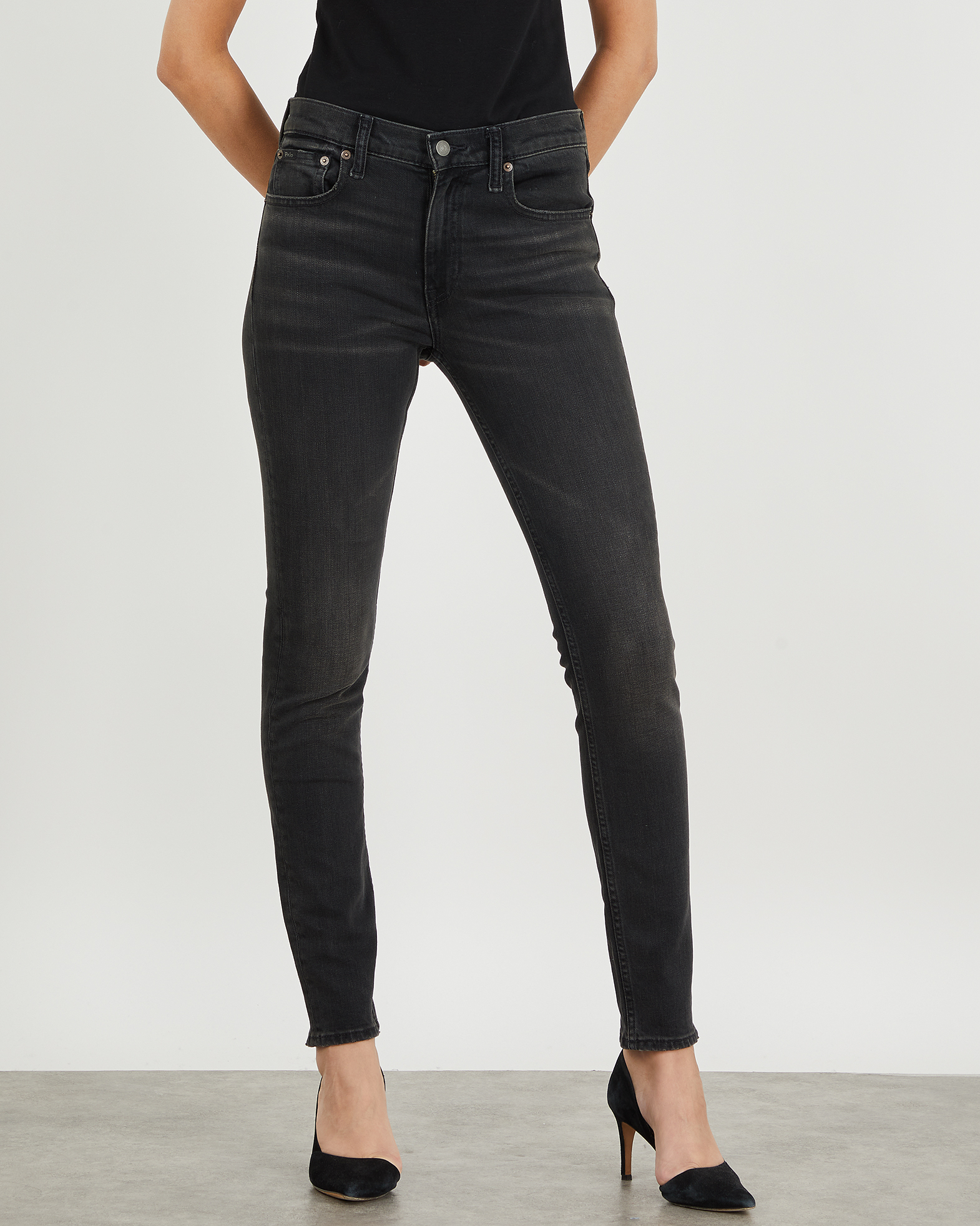 ralph lauren black skinny jeans