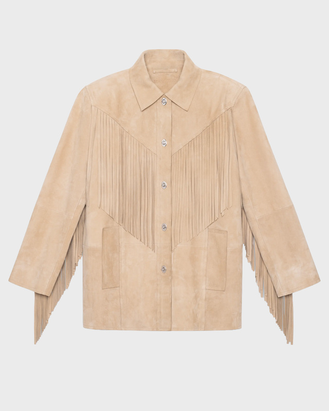 Jacket Estee Fringe  Sand