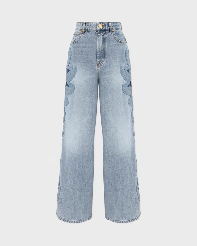 Jeans Alchemy Applique Relaxed Flare Blå/grønn
