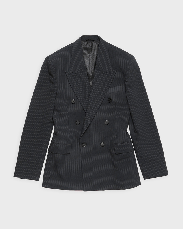 Acne Studios Blazer Pinstripe Double Breasted  Black 38