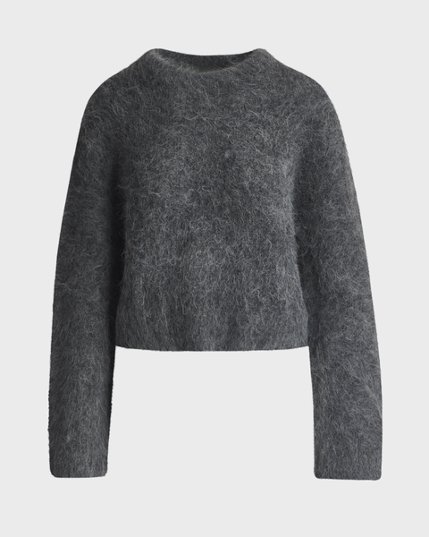 Sweater Fluffy Knit Grå 1