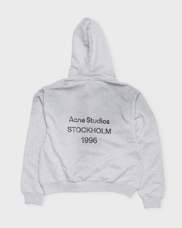 Acne Studios Acne Studios Logo Hoodie Ljusgrå S