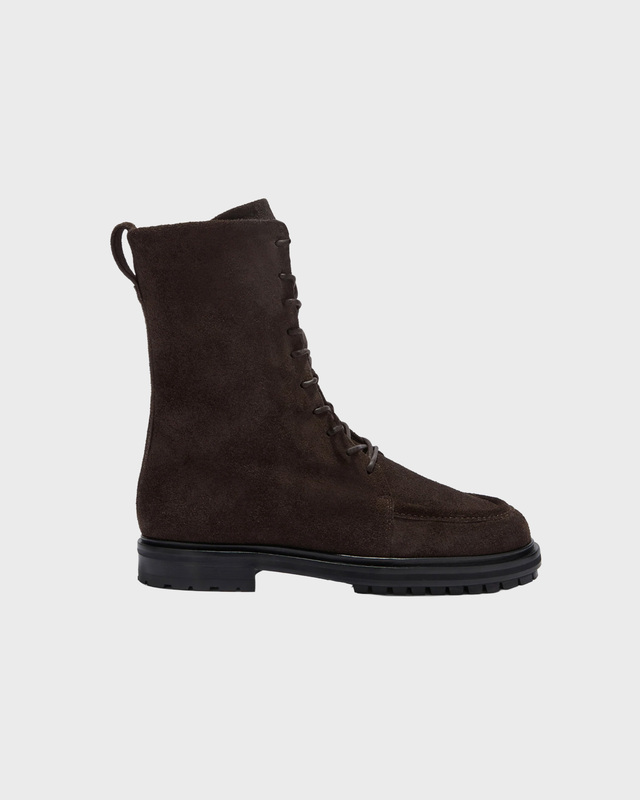 Ankelkänga Tate Cow Suede Leather Mörkbrun