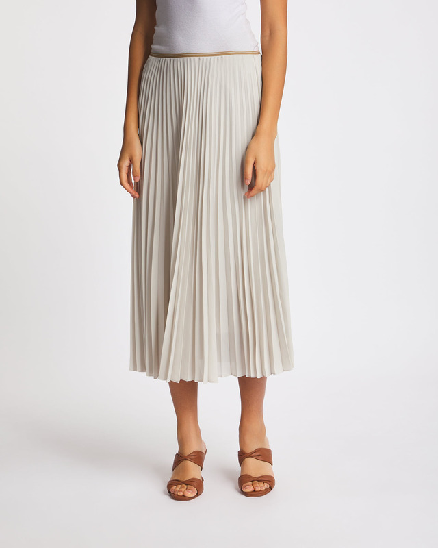 Vince Skirt Draped Pleated  White US 6 (EUR 38)