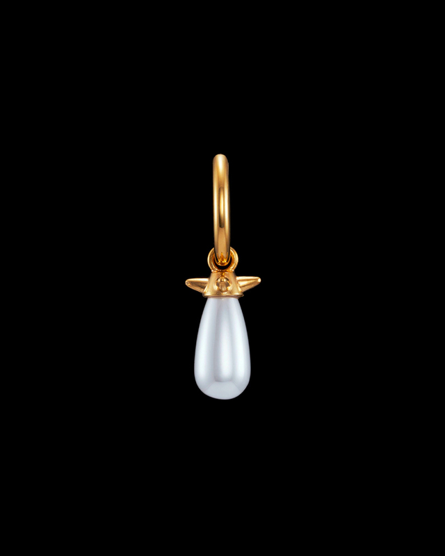 Maria Nilsdotter Earring Pearl Tear  Guld ONESIZE