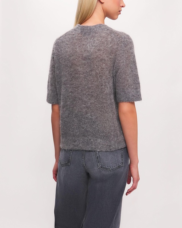 Dagmar TOP Brushed Alpaca Grey S