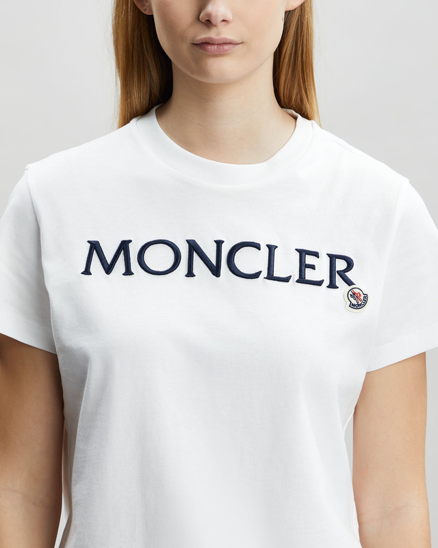 Moncler T-Shirt Maglia Maniche Corte Vit/svart L