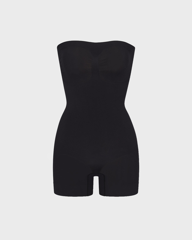Body Seamless Sculpt Strapless Shortie Black