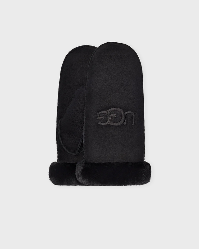 Ugg Mitten W Shearling UGG Embroider Black L-XL