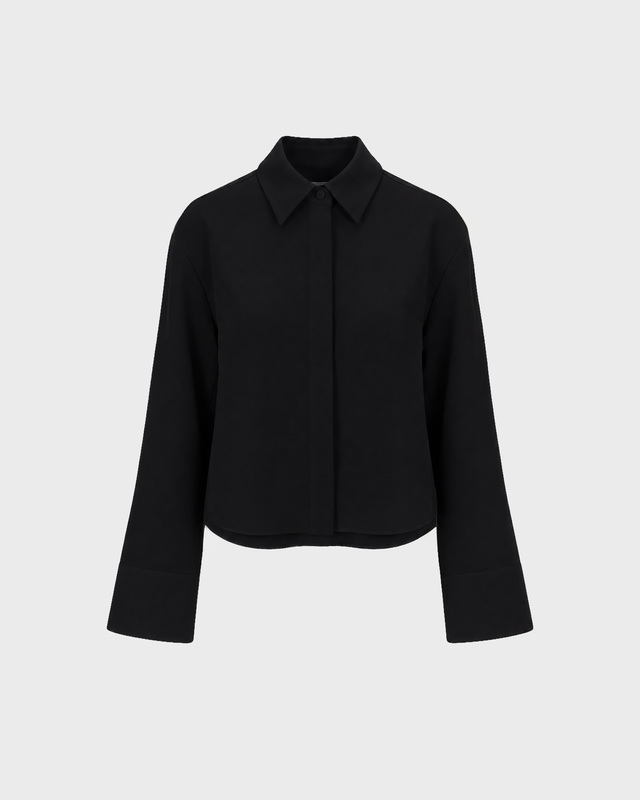Skjorte Lyon Crop Black