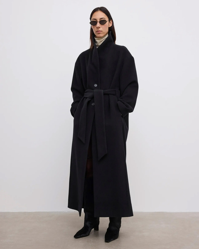 Kappa Wool Robe Black