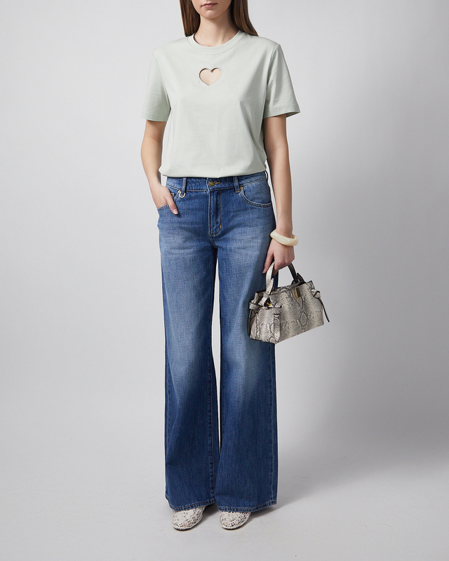 T-shirt Heart Mintgrön