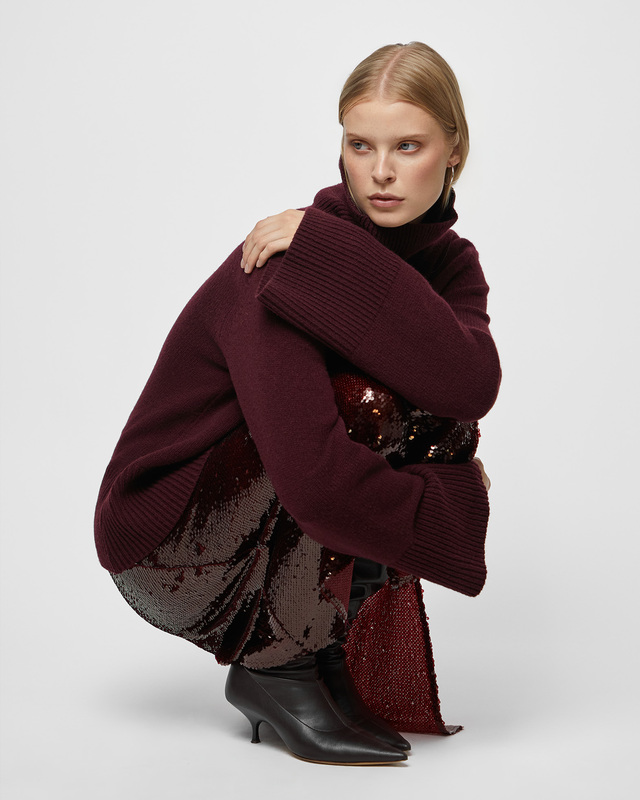 Wakakuu Icons Tröja Uma Wool Cashmere Burgundy  S