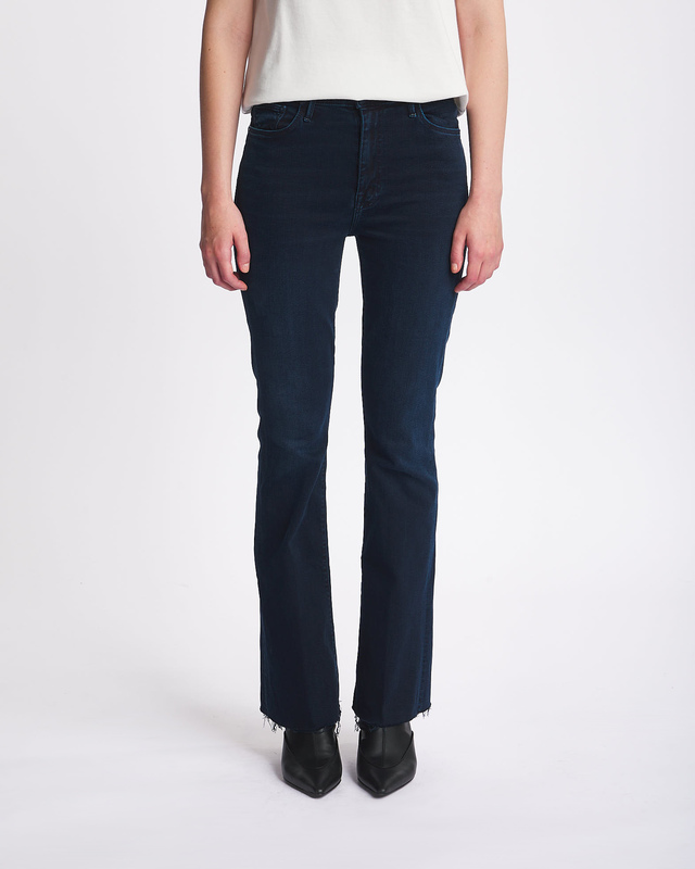 Mother Denim Jeans The Weekender Fray Dark Blue 26