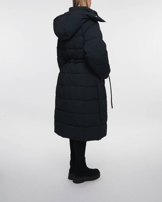 Ganni Jacket Tech Seersucker Puffer Black XXS/XS