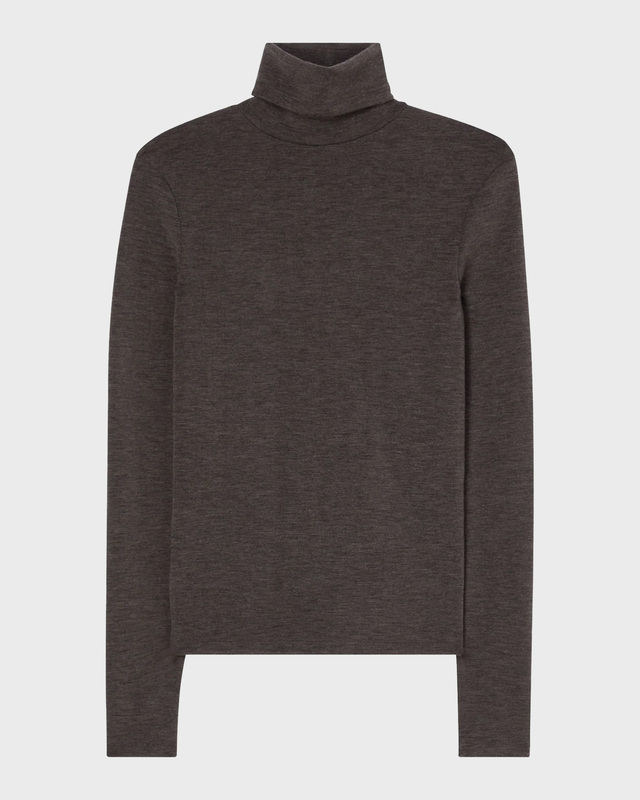 RÓHE Top Fine Wool Turtleneck Grå/brun 40