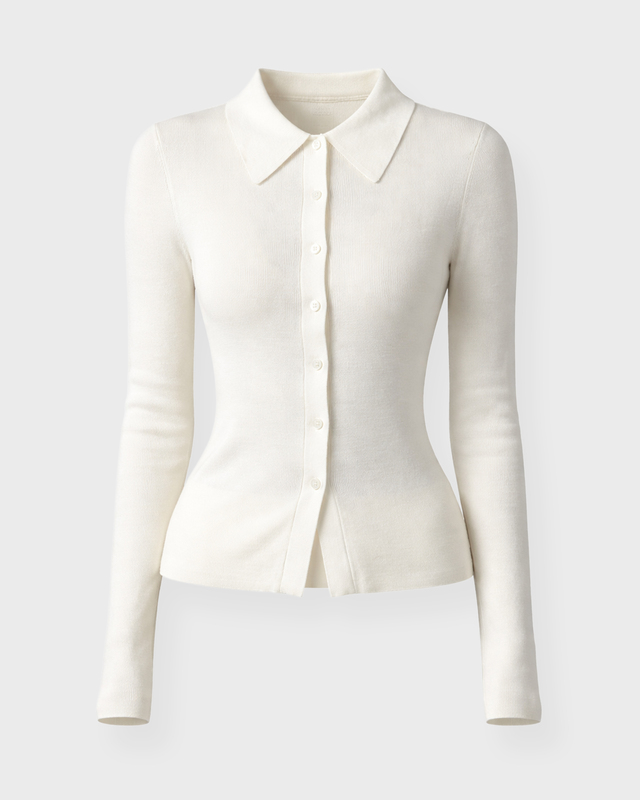 Koffta Lili Rib Cashmere Creme