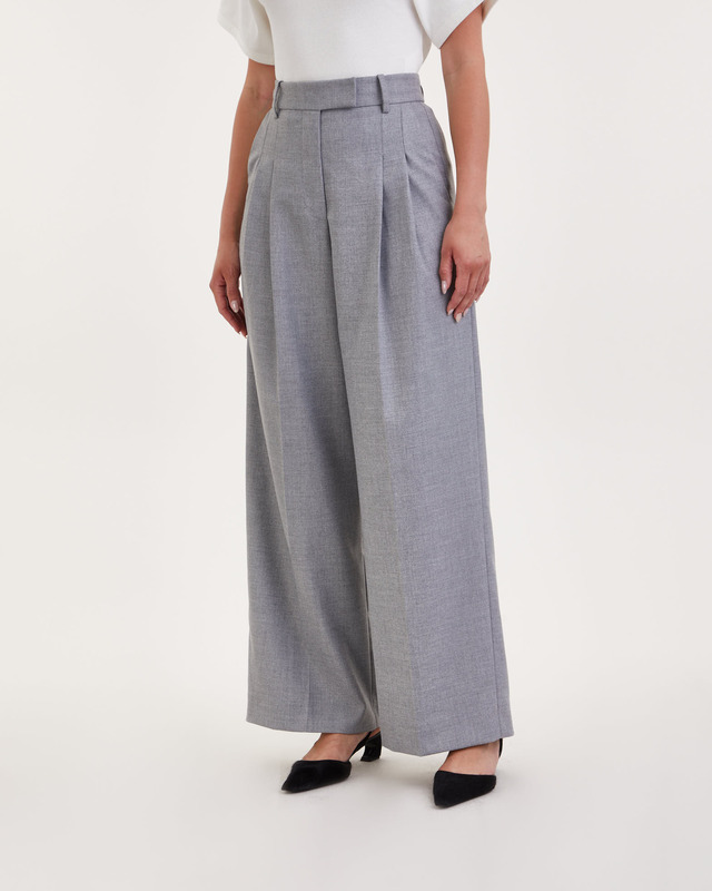 By Malene Birger Trousers Cymbaria Grey melange 36