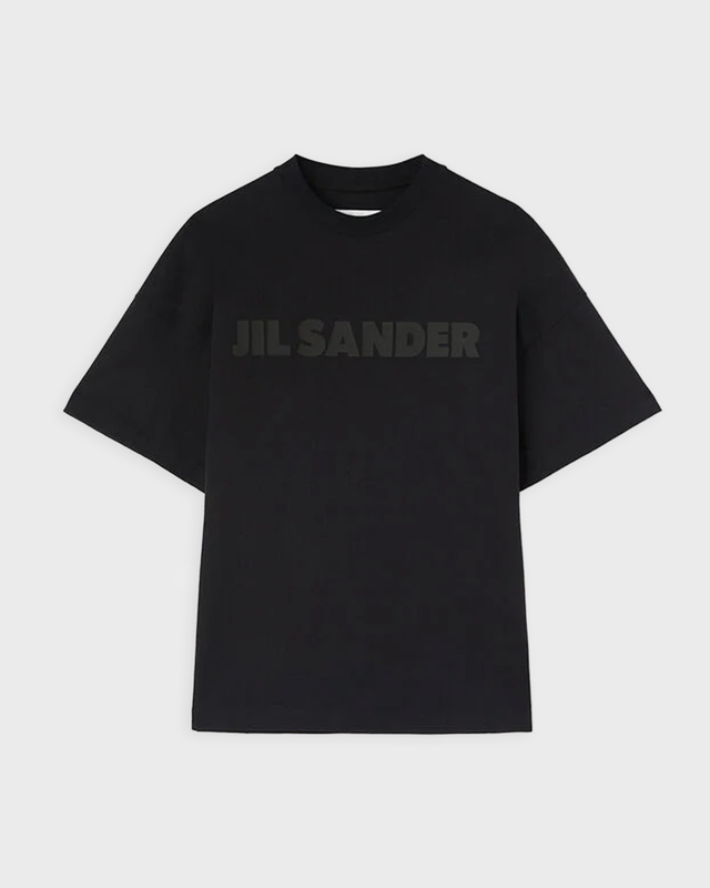 JIL SANDER T-Shirt Logo Jersey Svart XS