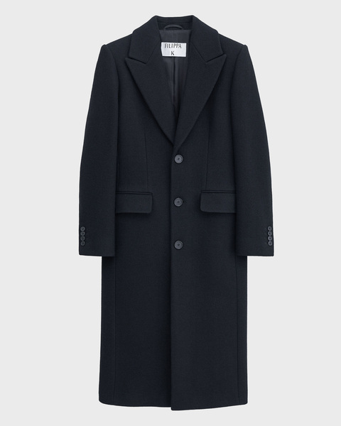 93 Slim Wool Coat Svart 1