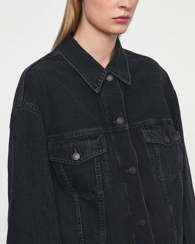 Acne Studios Jacka Relaxed Fit Denim  Svart 36