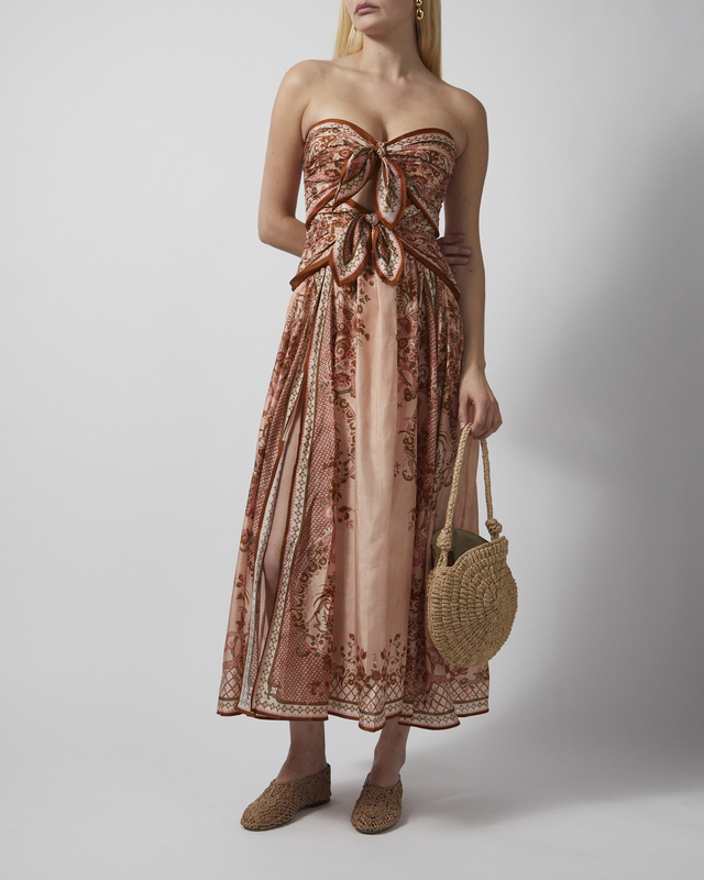 Kjole Aster Scarf Midi Light Pink
