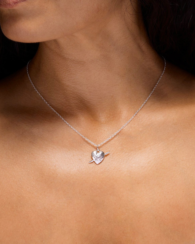 Tuvstarr’s Heart Necklace Silver