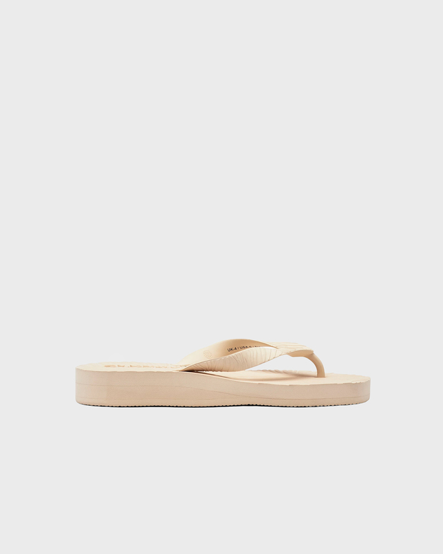 Flip-flops Tapered Platform Egg shell