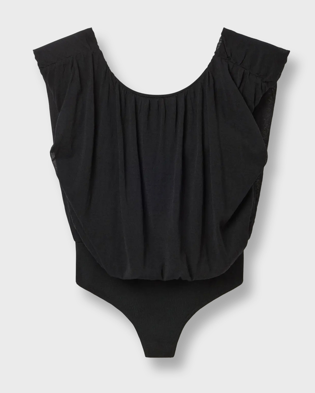 Top Draped Knit Black