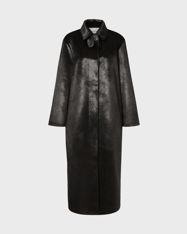 Kåpe Phoebe Faux Pony Hair Long Black