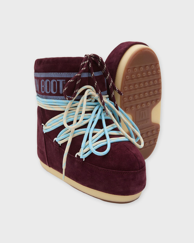 Boots Icon Low Suede Laces Burgundy 