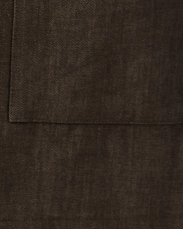 Jacket Pankou Closure Linen Brun