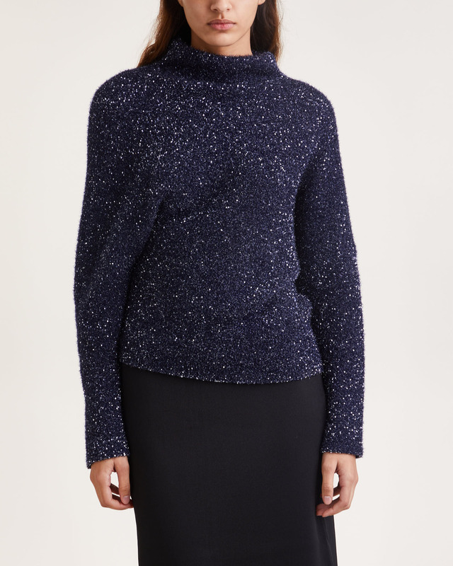 Proenza Schouler Sweater Technical Sequin Navy M