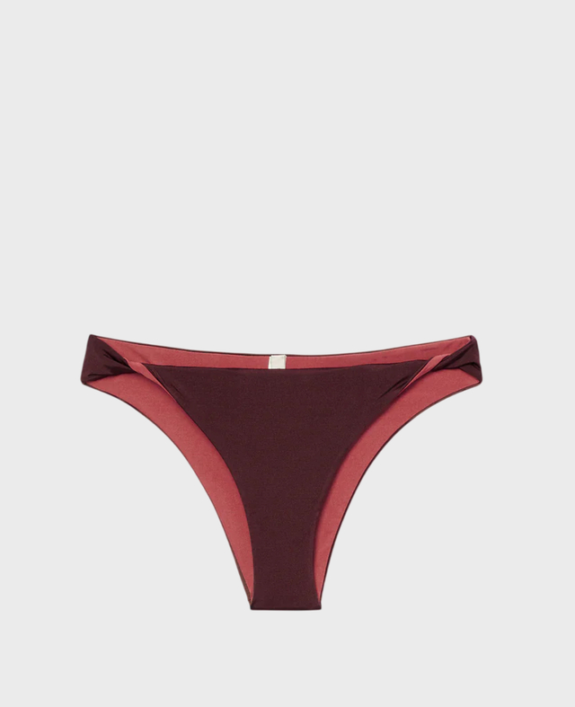 Bikini Bottom Twisted Burgundy 