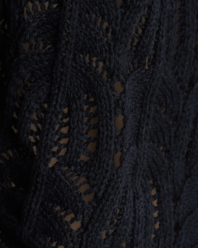 The Garment Top Egypt Crochet Long Sleeve Svart UK 6 (EUR 34)