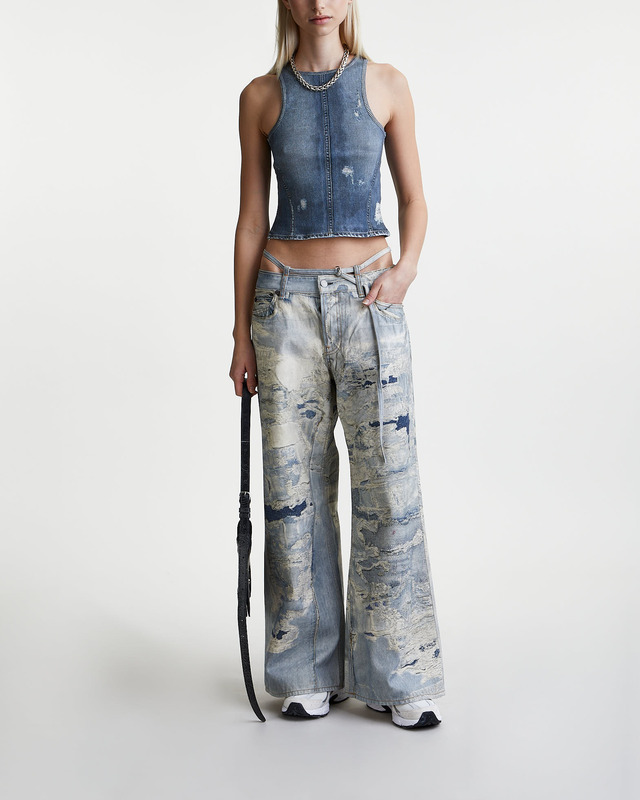 Acne Studios Jeans Printed Distressed Light blue 36