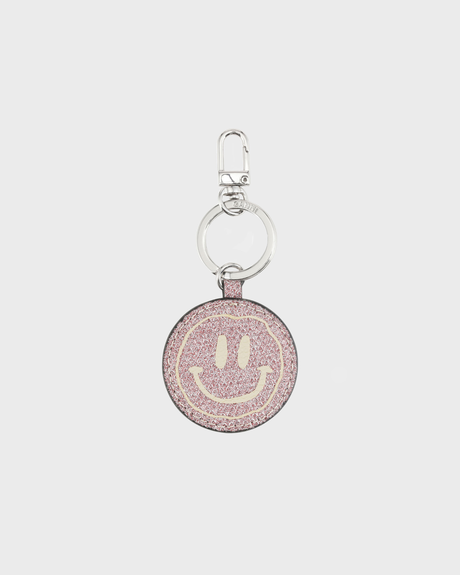 Ganni - Keychain Banner Smiley Glitter Keychain | WAKAKUU