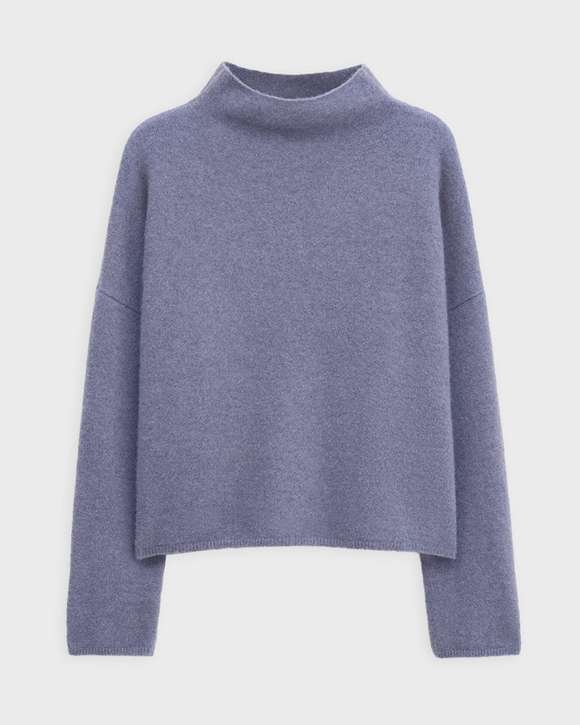 Filippa K Tröja Mika Yak Funnelneck Dusty blue XL