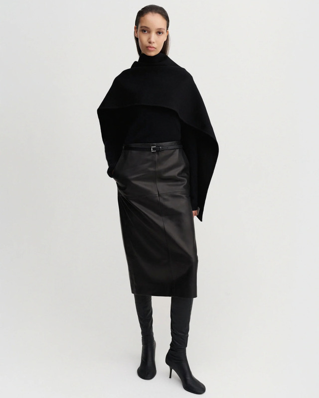 Nederdel Birdy Leather Black