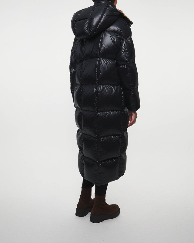 Moncler Jacka Parnaiba Long Coat Svart MONCLER 1 (S)