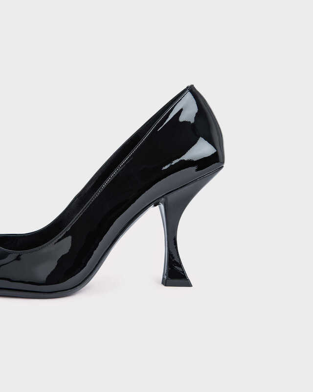 By Far Heels Viva Black Patent Leather Black EUR 36