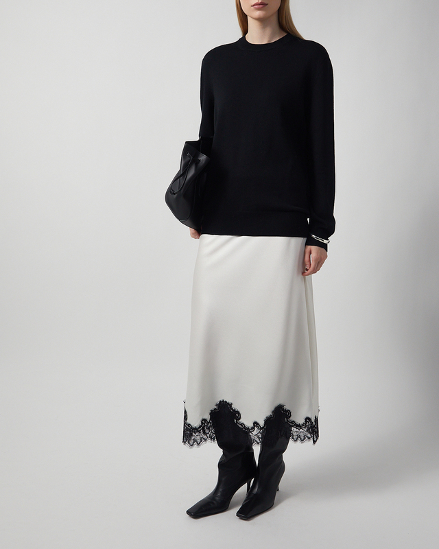 Tröja Midweight Wool Crew-Neck Svart