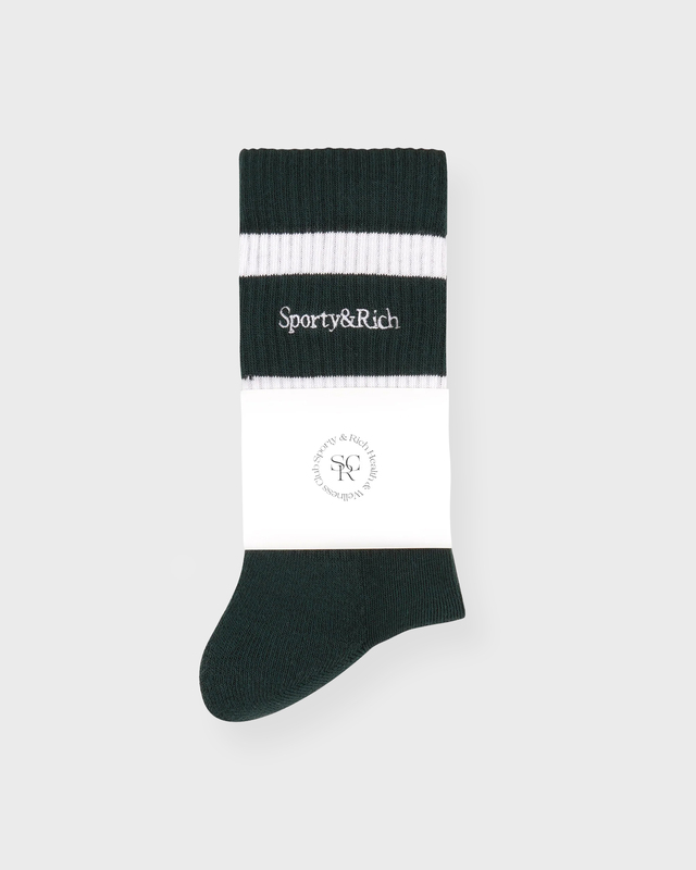 Socks Serif Logo Vit/grön