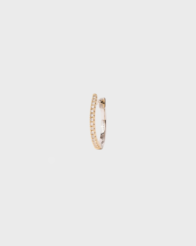 Creolørering Hera 12 MM Silver/Gold